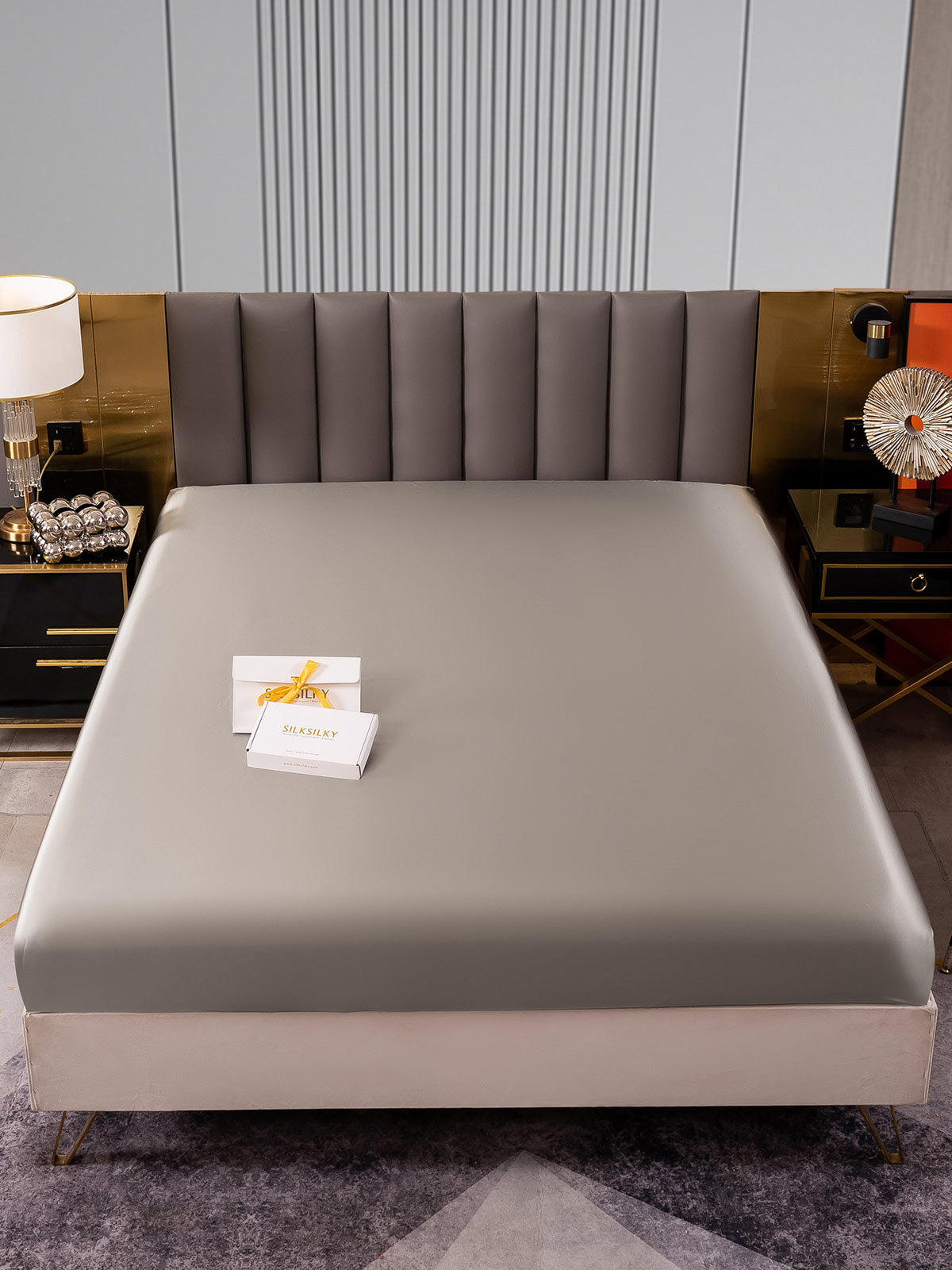 [Grijs] SilkSilky-NL 22Momme Sheet 001