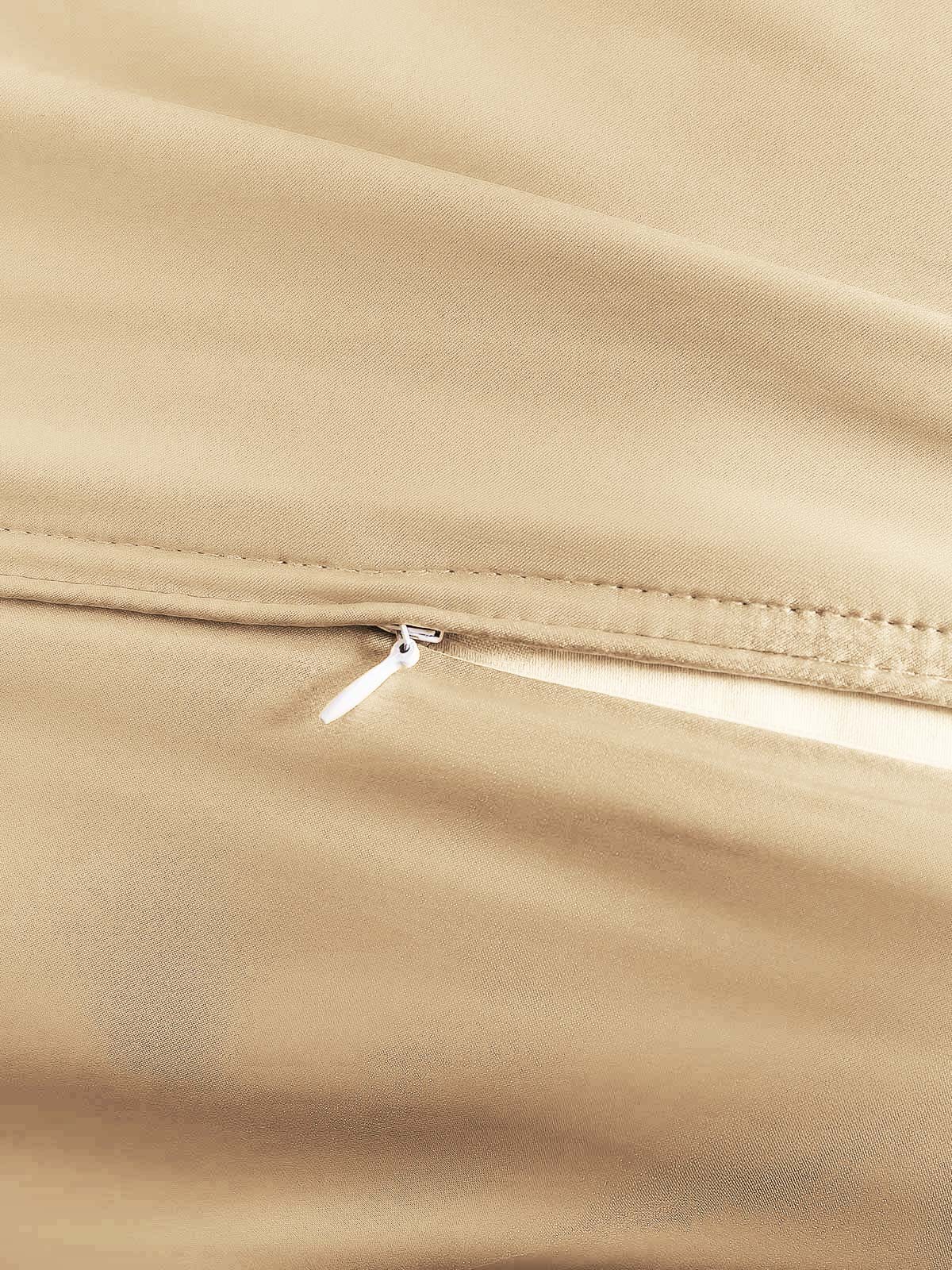 [Beige] SilkSilky-NL 19Momme Duvet Cover 005