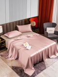 SilkSilky NL 22Momme Pure Silk Bedding Set BleekMauve 002