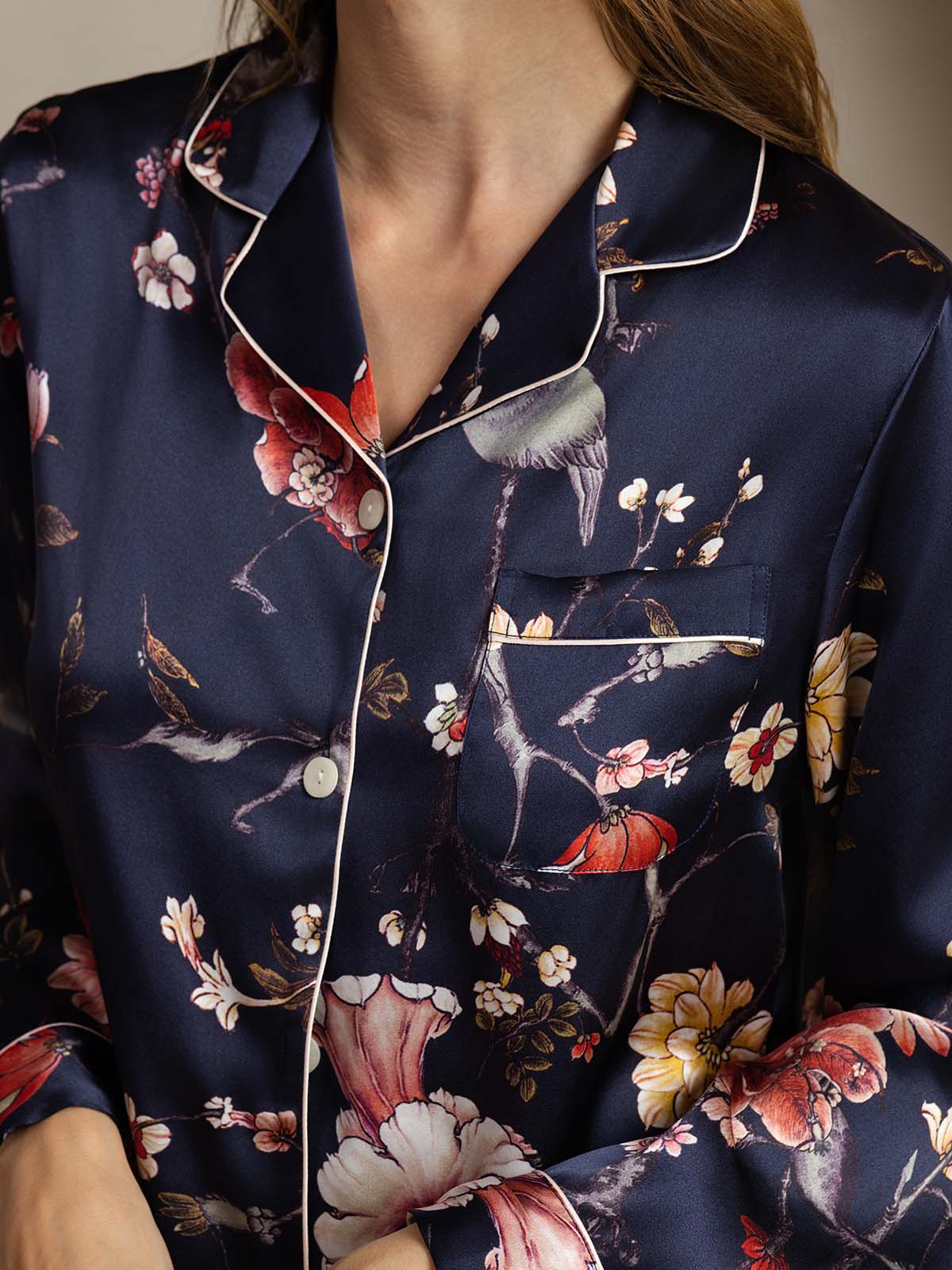 [Marine Bloemen] SilkSilky-NL Womens Pajamas 005
