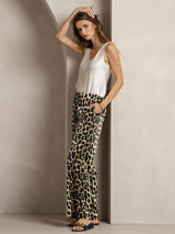 [Leopard] SilkSilky-NL 19Momme Zijde Womens Pants 005,