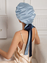 [Donkerblauw] SilkSilky-NL Slaapmutsen 006