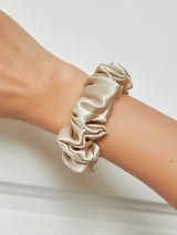 [Beige] SilkSilky-NL Scrunchie 001