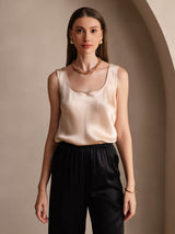 [Champagne] SilkSilky-NL Sleeveless Cami-Top 006