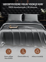 [Donkergrijs] SilkSilky-NL 30Momme Pillowcase 007