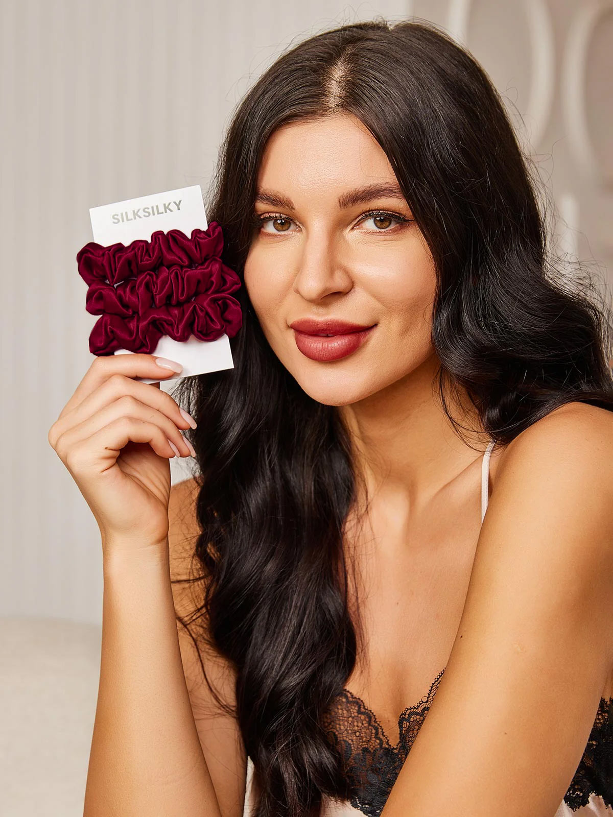 [Fuchsiaroze] SilkSilky-NL 19Momme Scrunchie 002