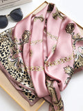 SilkSilky NL Pure Silk Scarf Leopard 002