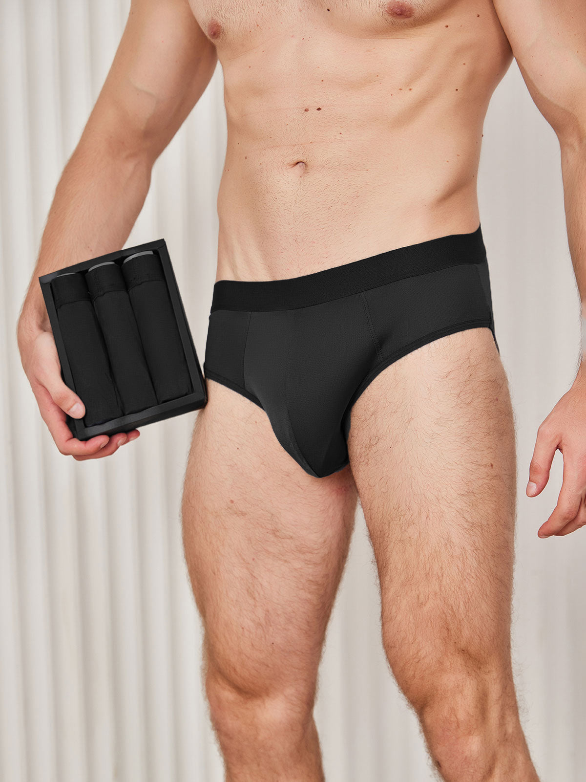 [Zwart] SilkSilky-NL Mens Underwear 002