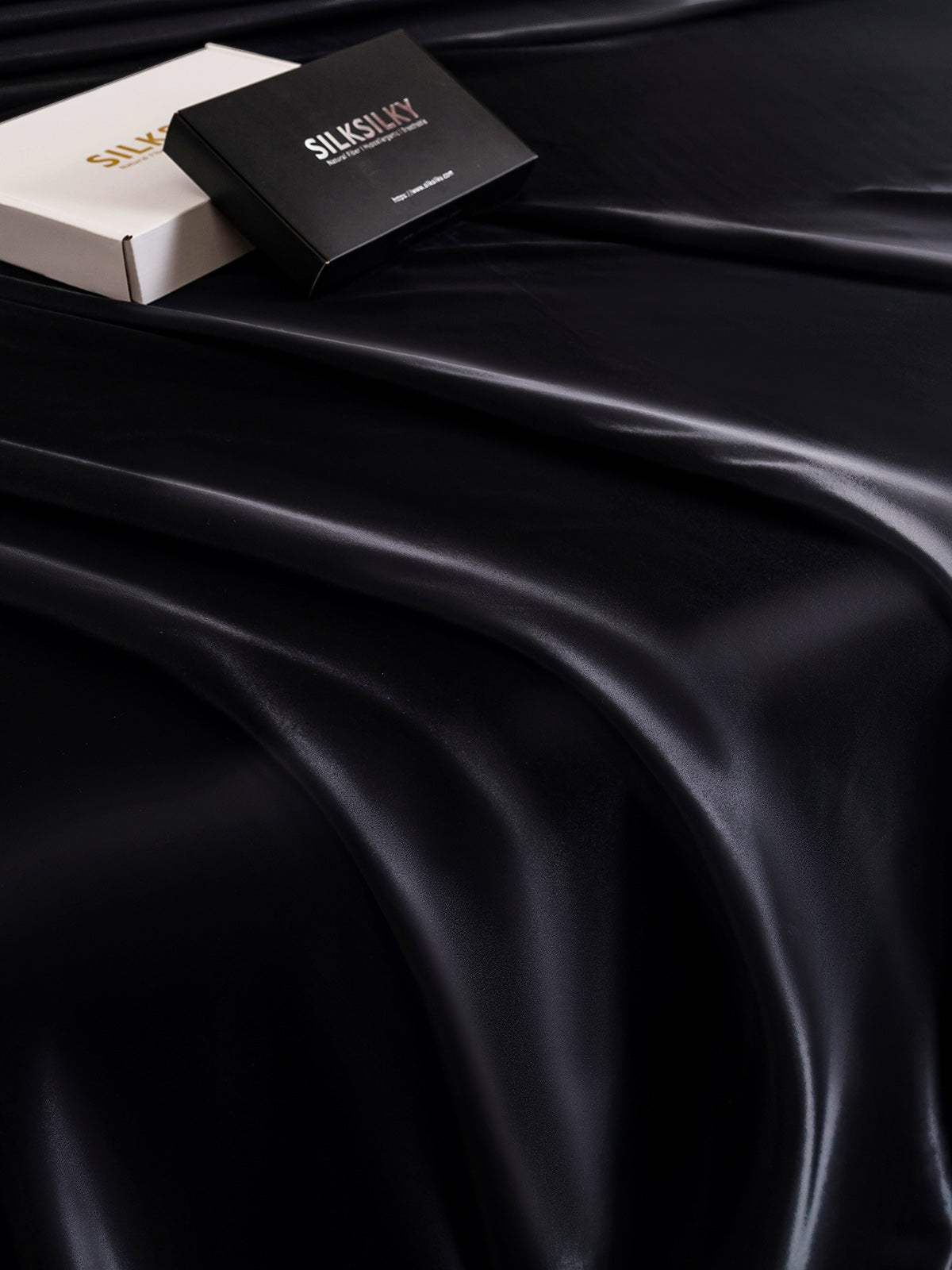 [Zwart] SilkSilky-NL 22Momme Sheet 005