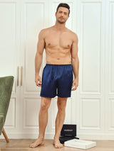 [Donkerblauw] SilkSilky-NL Mens Sleep Bottoms 004