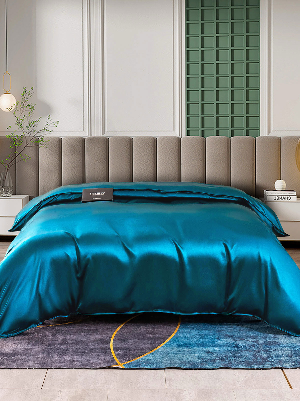 [Koningsblauw] SilkSilky-NL 25Momme Duvet Cover 004