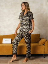 [Leopard] SilkSilky-NL Zijde Womens Pajamas 004
