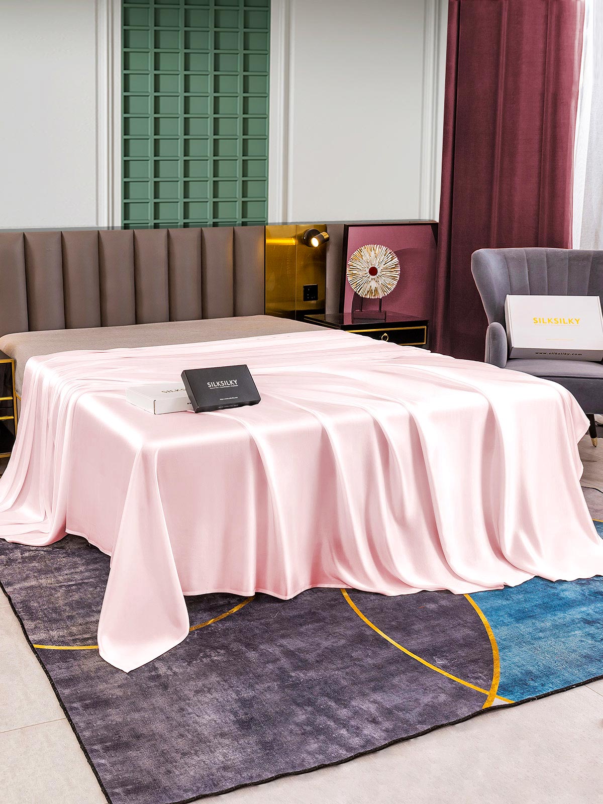[Roze] SilkSilky-NL 25Momme Sheet 002