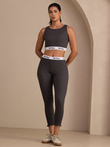 [Grijs] SilkSilky-NL Sleeveless Crew Neck Women's Outfit Sets 003