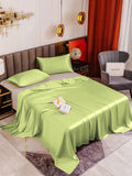 SilkSilky NL 19Momme Pure Silk Bedding Set Mintgroen 001