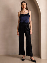 [Donkerblauw] SilkSilky-NL Spaghetti Strap Cami-Top 005