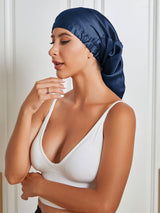 [Donkerblauw] SilkSilky-NL Slaapmutsen 002