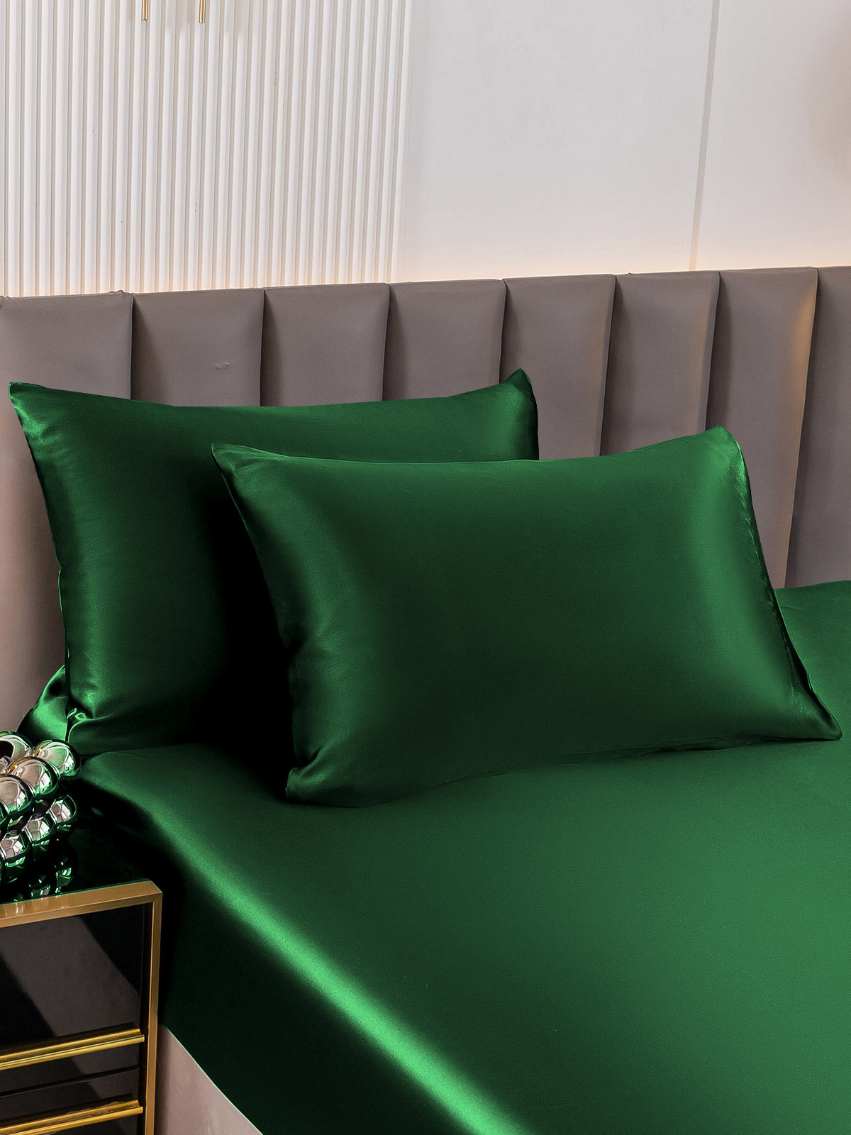 [Donkergroen] SilkSilky-NL 22Momme Pure Silk Pillowcase 001