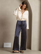 [Marine Ketting] SilkSilky-NL 19Momme Zijde Womens Pants 003