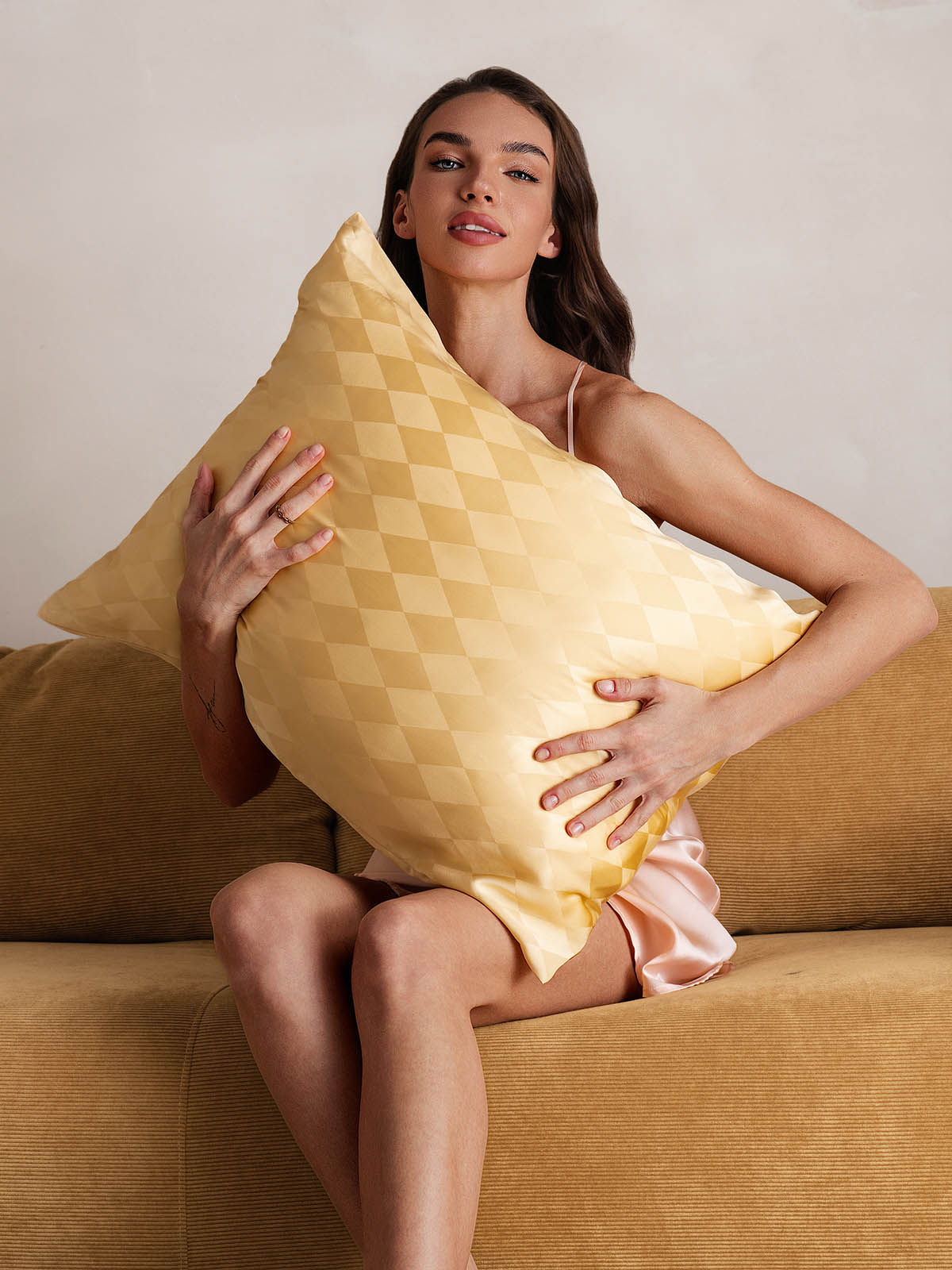 [Ruit Champagne] SilkSilky-NL 19Momme Pure Silk Pillowcase 004