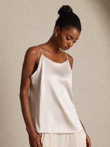 [Beige] SilkSilky-NL Spaghetti Strap Cami-Top 004