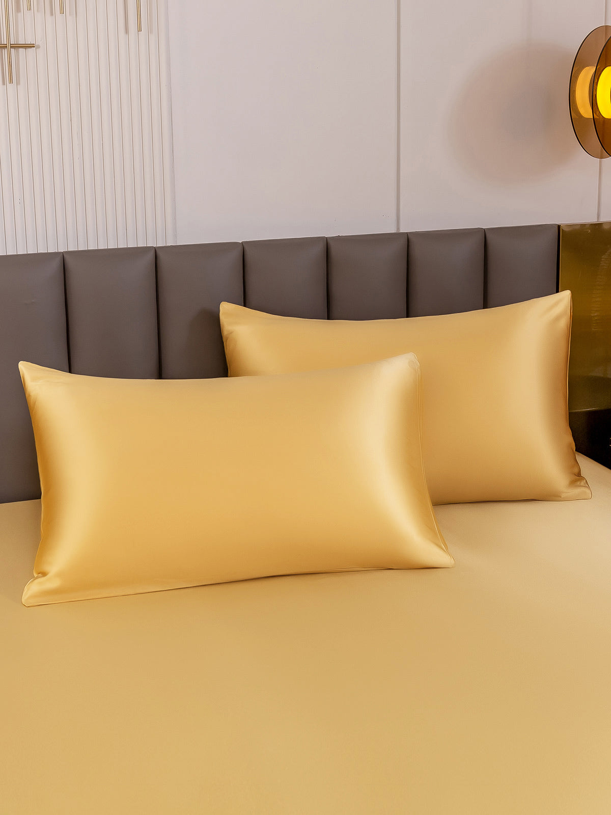 [Champagne] SilkSilky-NL 22Momme Pure Silk Pillowcase 001