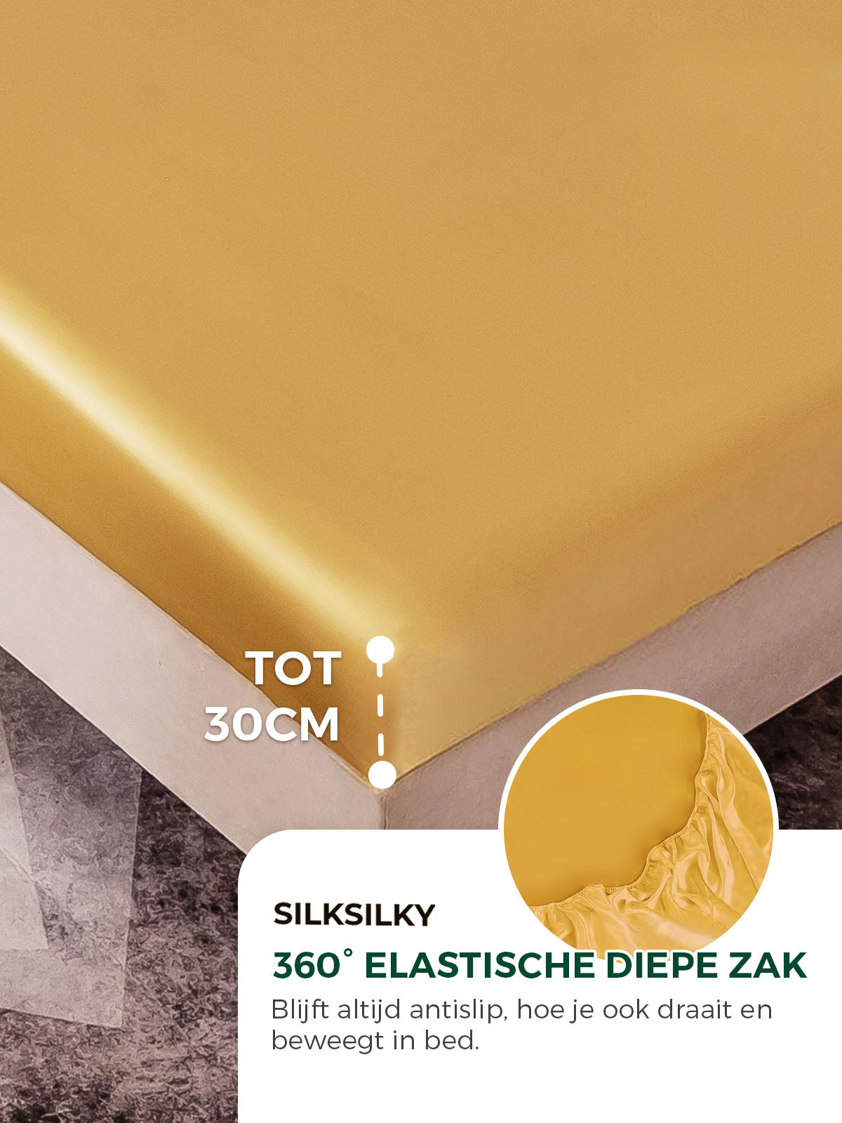 [Champagne] SilkSilky-NL 25Momme Bedding Set 004