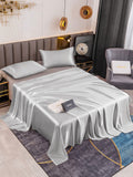 SilkSilky NL 19Momme Pure Silk Bedding Set Zilver 001