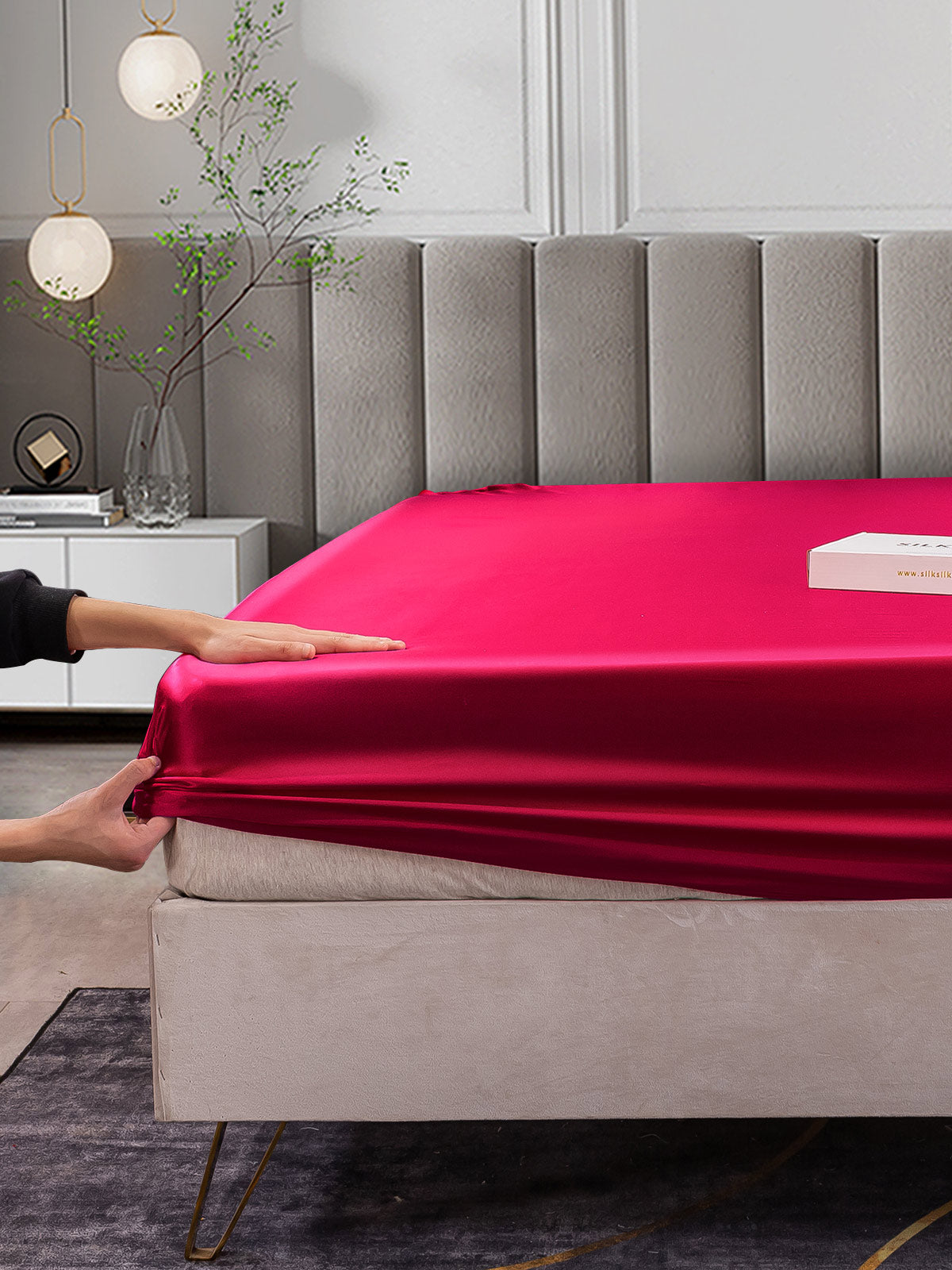 19Momme Moerbei Zijde Naadloze Hoeslaken