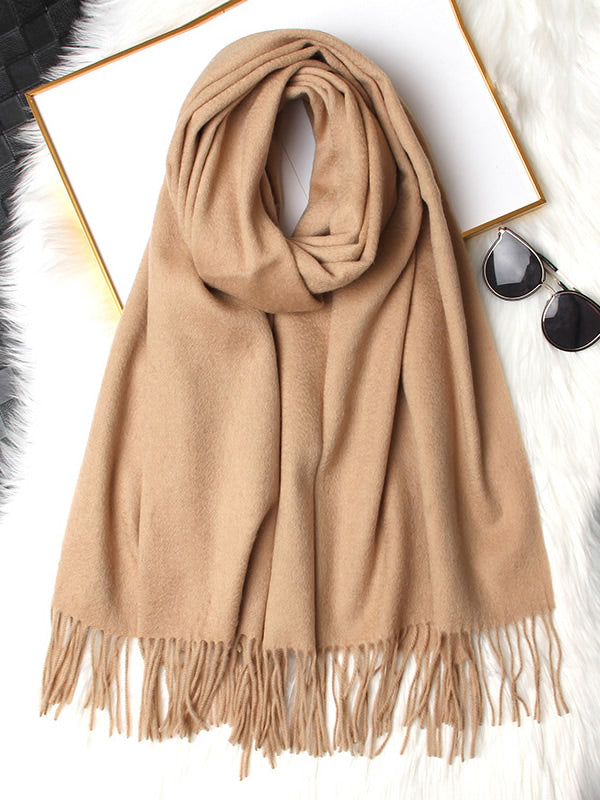 [Tan] SilkSilky-NL Wol Scarf 006