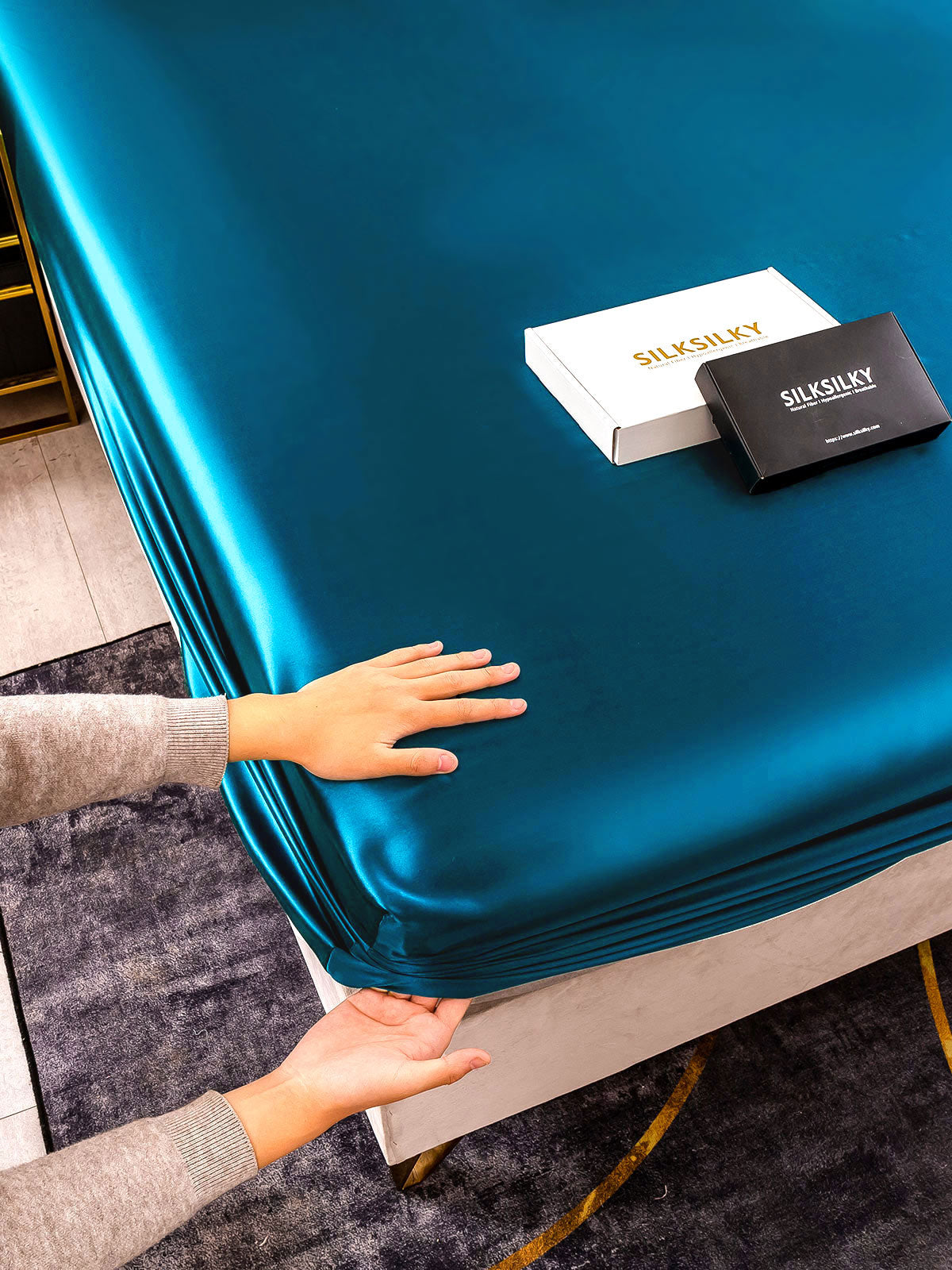 19Momme Moerbei Zijde Naadloze Hoeslaken