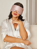 SilkSilky NL 19Momme Pure Silk Eye Mask Lichtroze 004