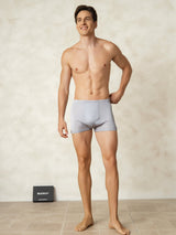 [Grijs] SilkSilky-NL Zijde Gebreid Mens Underwear 004
