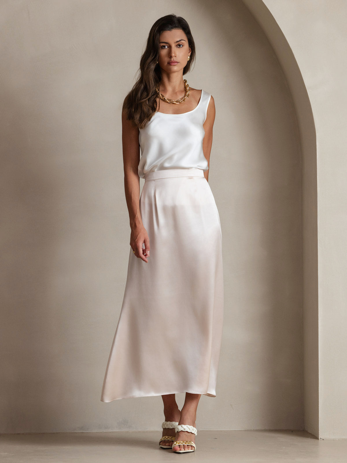 [Wit] SilkSilky-NL 19Momme Zijde Camisoles 008