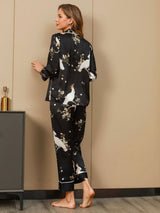 [Zwart] SilkSilky-NL Womens Pajamas 002