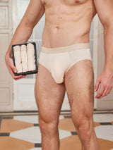 [Beige] SilkSilky-NL Heren Ondergoed 001