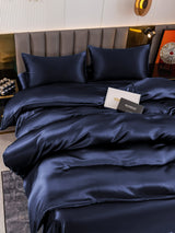 [Donkerblauw] SilkSilky-NL 19Momme Bedding Set 004