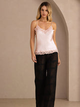 [Roze] SilkSilky-NL V Neck Cami-Top 007