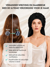 [Zwart] SilkSilky-NL Slaapmutsen 003