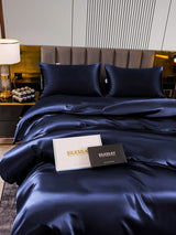 [Donkerblauw] SilkSilky-NL 22Momme Bedding Set 005,
