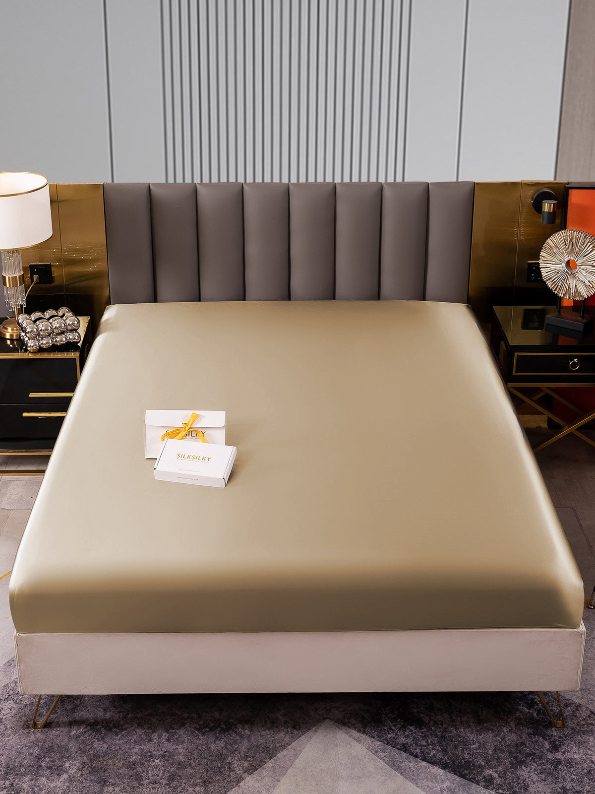 [Beige] SilkSilky-NL 22Momme Sheet 001