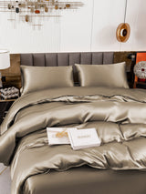[Khaki] SilkSilky-NL 19Momme Bedding Set 005
