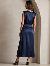 [Donkerblauw] SilkSilky-NL 19Momme Rok 004