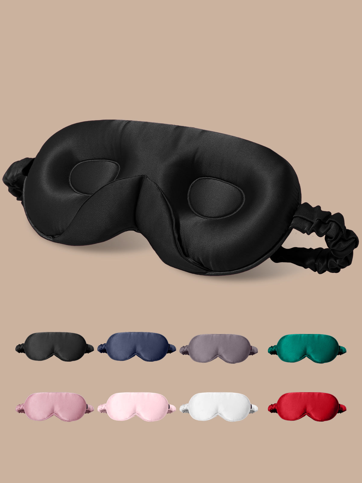 [Zwart] SilkSilky-NL Zijde Eye Mask 001