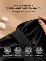 [Zwart] SilkSilky-NL Slaapmutsen 002