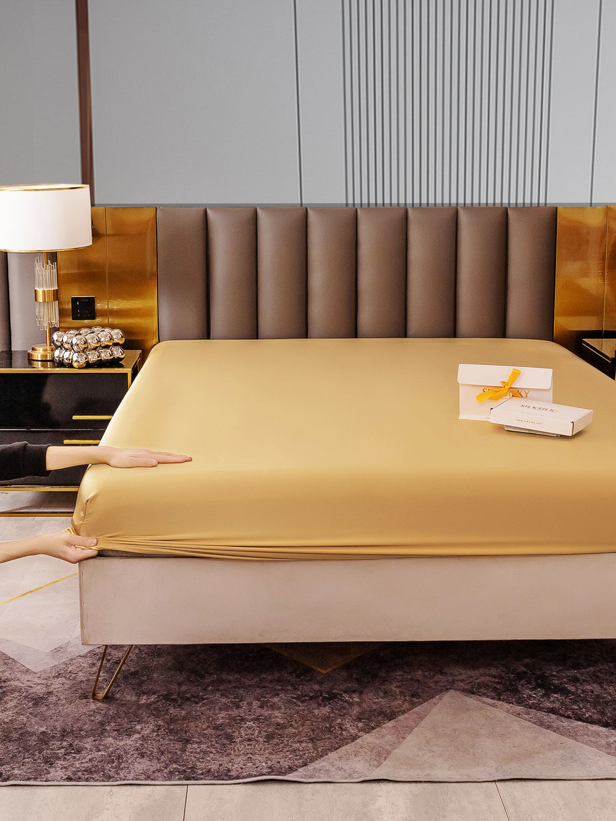 [Champagne] SilkSilky-NL 22Momme Sheet 006