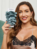 SilkSilky-NL 19Momme Scrunchie StaalBlauw 001