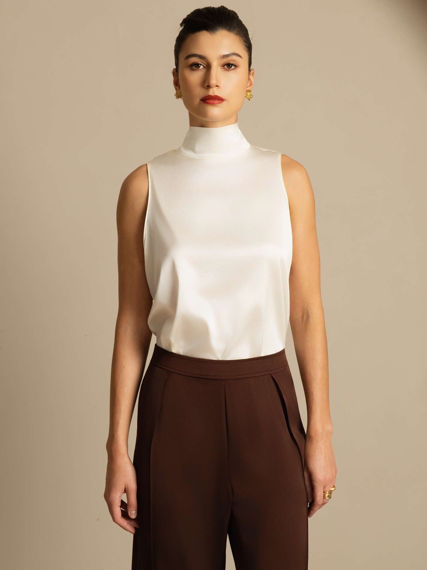 [Ivoor] SilkSilky-NL 19Momme Zijde Blouse 001