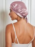 SilkSilky NL Pure Silk Sleep Cap BleekMauve 005