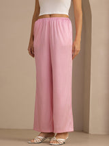 [Roze Krijtstreep] SilkSilky-NL Womens Pants 003